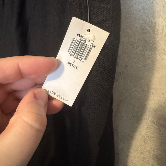 Nwt Old Navy High Rise Wide Leg Linen Blend Pants Large Petite - Picture 3 of 5